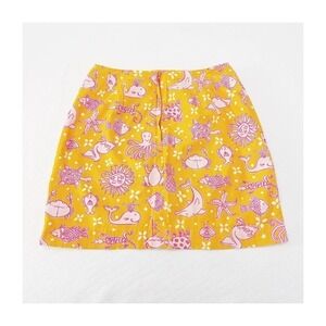 Lilly Pulitzer Printed Marine Life Printed Mini Skirt SZ2 P
